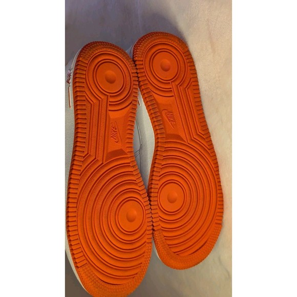 Nike AF-1  High (GS) 'Be Kind' Youth Sz 6.5 Hi-Top Sneakers Wht/Org #DC2198-100 - Picture 15 of 16